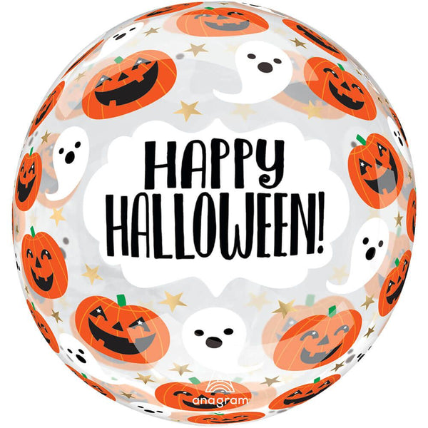 18 inch CLEARZ FUN & SPOOKY PUMPKINS & GHOSTS - LA Balloons