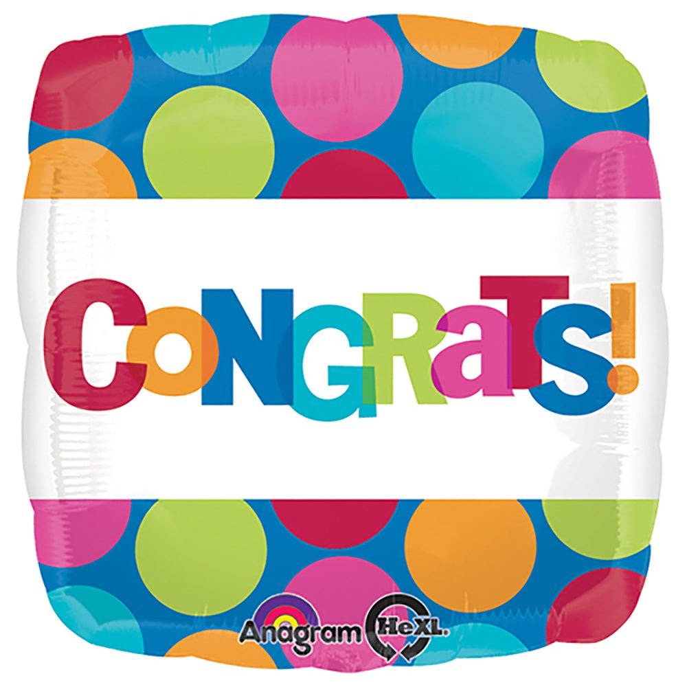 18 inch CONGRATS DOTS