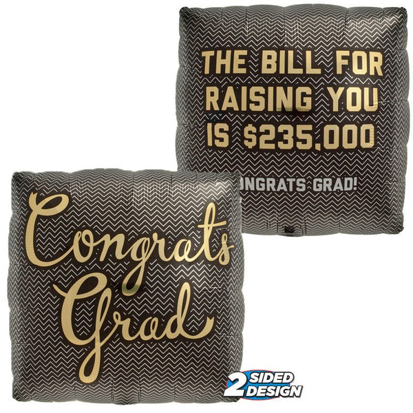18 inch CONGRATS GRAD BILL - LA Balloons