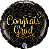 18 inch CONGRATS GRAD GOLD DOODLES - LA Balloons