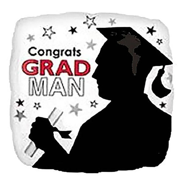 18 inch CONGRATS GRAD MAN - LA Balloons