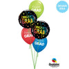 18 inch CONGRATS GRAD OMBRE DOTS - LA Balloons