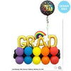 18 inch CONGRATS GRAD OMBRE DOTS - LA Balloons