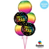 18 inch CONGRATS GRAD OMBRE DOTS - LA Balloons