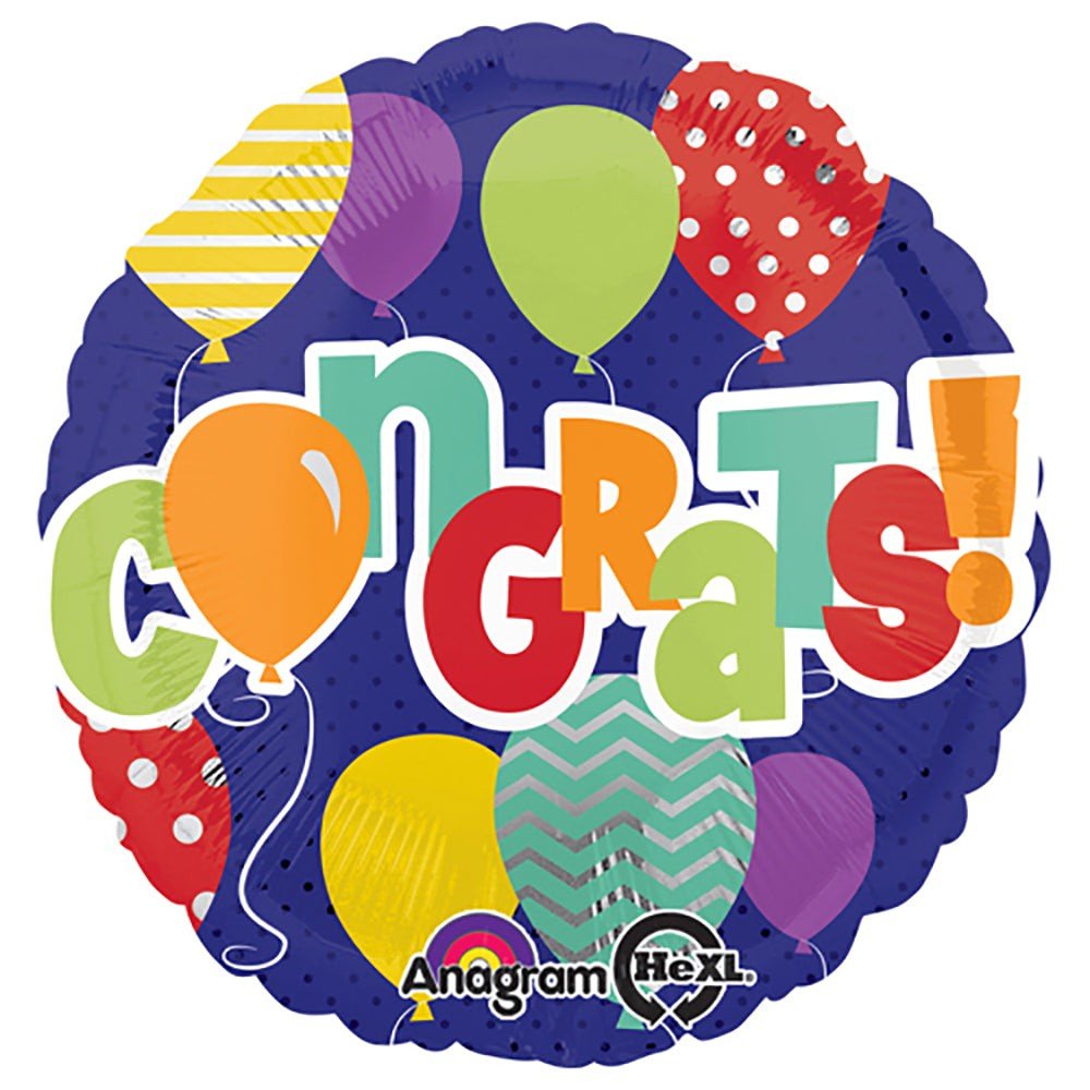 18 inch CONGRATS! IN BALLOONS