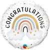 18 inch CONGRATULATIONS BOHO RAINBOW - LA Balloons