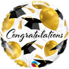 18 inch CONGRATULATIONS GOLD BALLOONS - LA Balloons