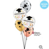 18 inch CONGRATULATIONS GRAD ROSE GOLD - LA Balloons