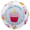 18 inch CUPCAKE HEARTS BIRTHDAY - LA Balloons