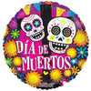 18 inch DIA DE MUERTOS COLORFUL - LA Balloons
