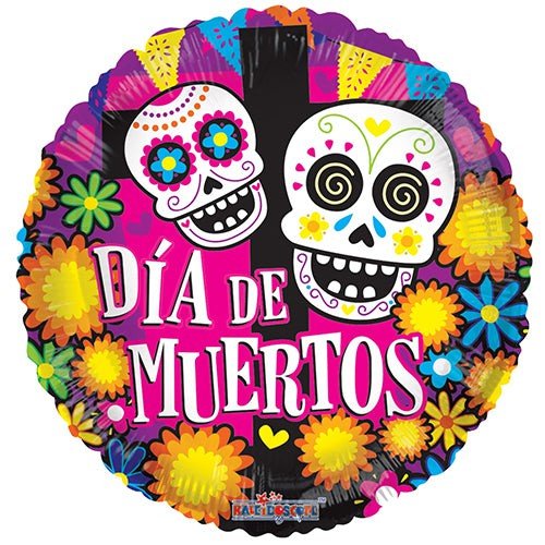 18 inch DIA DE MUERTOS COLORFUL