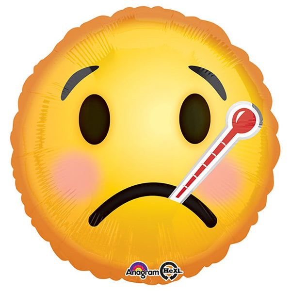 18 inch EMOTICONS GET WELL SOON - LA Balloons