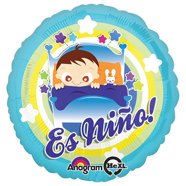 18 inch ES NINO BABY BOY IN BED - LA Balloons