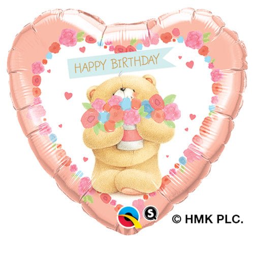 18 inch FOREVER FRIENDS - BIRTHDAY BEAR - LA Balloons