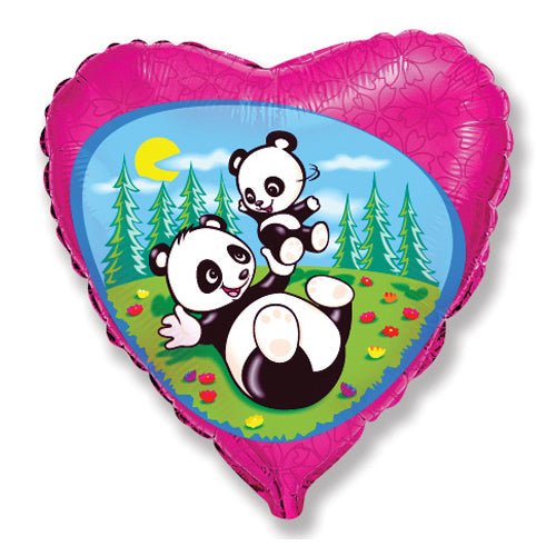 18 inch FUNNY PANDAS - LA Balloons