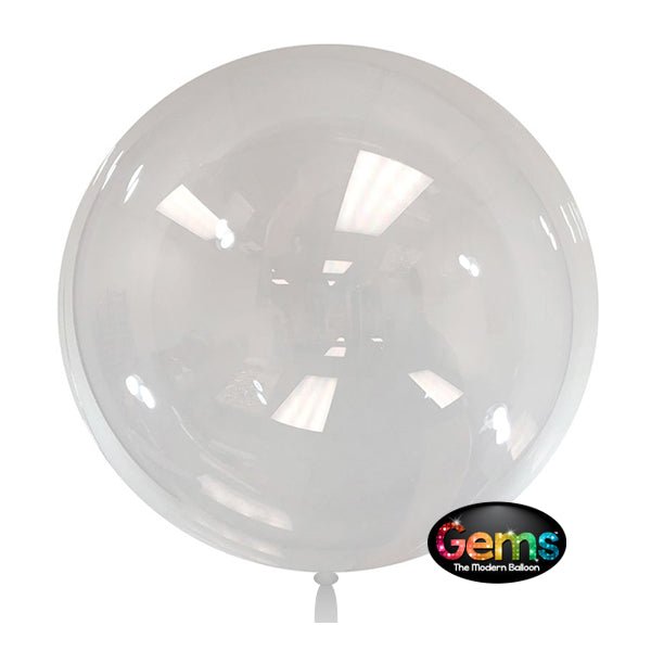 18 inch GEMS BALLOON - CLEAR (5 PK)