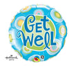 18 inch GET WELL BLUE DOTS - LA Balloons