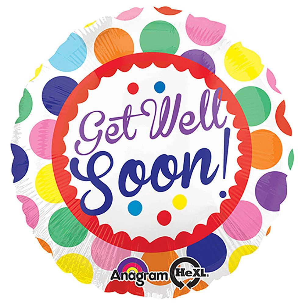 18 inch GET WELL SOON DOTS