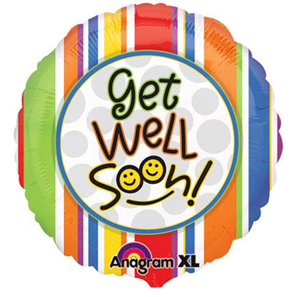 18 inch GET WELL SOON SMILES - LA Balloons