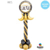 18 inch GRAD BLACK & GOLD PATTERNS - LA Balloons