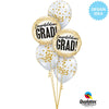 18 inch GRAD GOLD GLITTER DOTS - LA Balloons