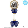 18 inch GRAD GOLD GLITTER DOTS - LA Balloons