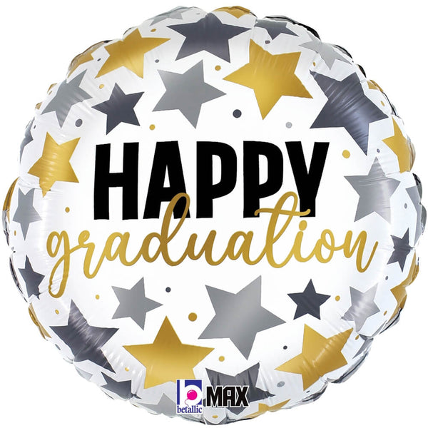18 inch GRADUATION METALLIC STARS - LA Balloons