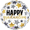 18 inch GRADUATION METALLIC STARS - LA Balloons