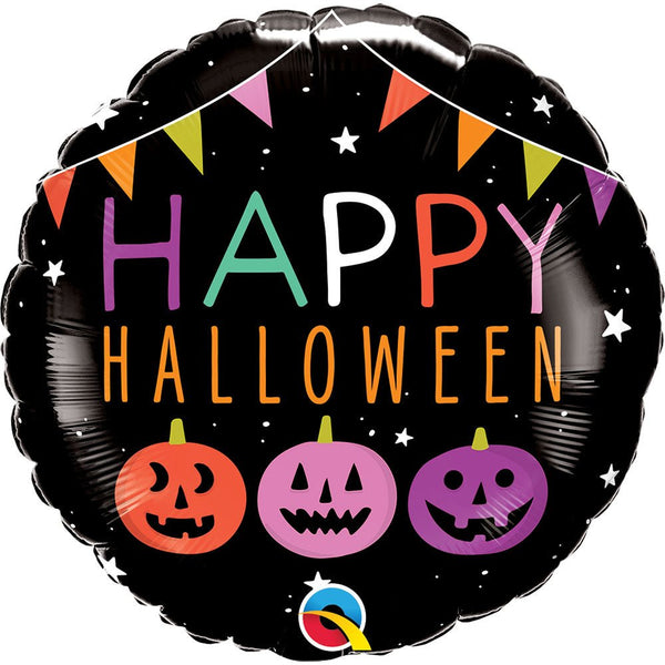 18 inch HALLOWEEN PUMPKINS & BANNERS - LA Balloons