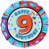 18 inch HAPPY BIRTHDAY - NINE - LA Balloons