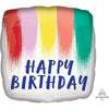 18 inch HAPPY BIRTHDAY PAINT - LA Balloons