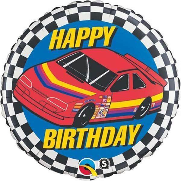 18 inch HAPPY BIRTHDAY RACE CAR - LA Balloons