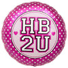 18 inch HAPPY BIRTHDAY TO YOU PINK DOTS - LA Balloons