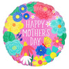 18 inch HAPPY MOTHER'S DAY PRETTY FLOWERS IN PINK - LA Balloons