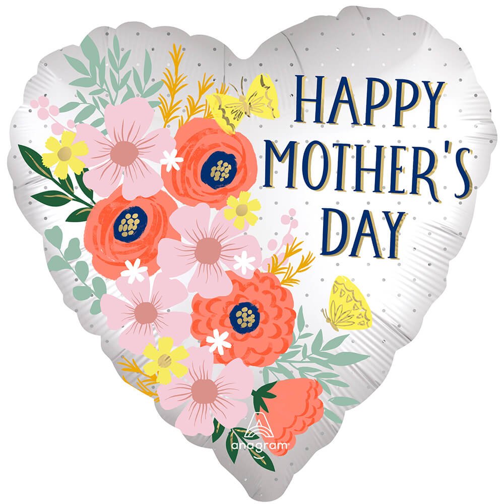 18 inch HAPPY MOTHER'S DAY SATIN BLOOMS