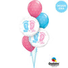 18 inch HE OR SHE? FOOTPRINTS - LA Balloons