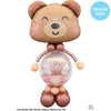 18 inch HELLO BABY BEAR & BALLOONS - LA Balloons
