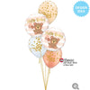 18 inch HELLO BABY BEAR & BALLOONS - LA Balloons