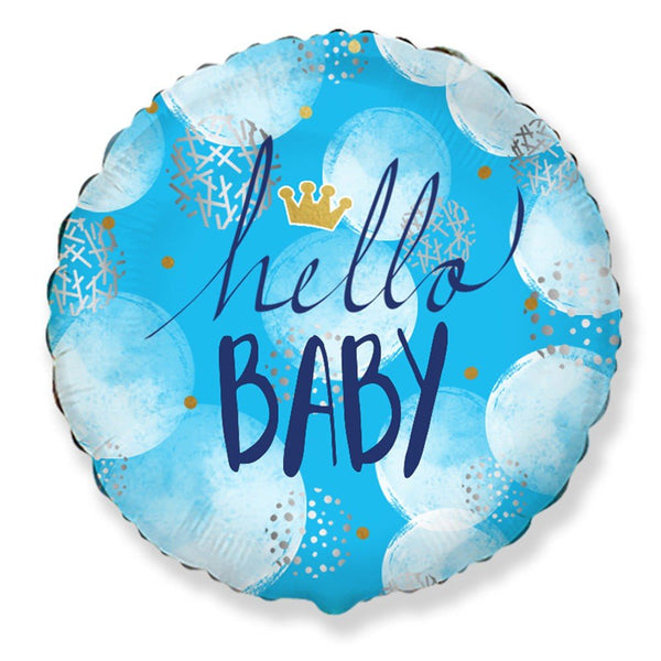18 inch HELLO BABY BOY - LA Balloons