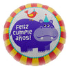 18 inch HIPPO BIRDIE FELIZ CUMPLEANOS - LA Balloons