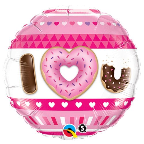 18 inch I (HEART) U DONUTS - LA Balloons