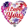 18 inch I LOVE YOU WATERCOLOR - LA Balloons