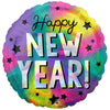18 inch IRIDESCENT HAPPY NEW YEAR STARS - LA Balloons