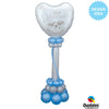 18 inch JUST MARRIED - PEARL WHITE & SILVER - LA Balloons