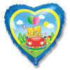 18 inch LOVE BEAR CAR - LA Balloons