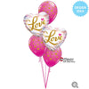 18 inch LOVE COLORFUL MARBLE - LA Balloons