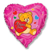 18 inch LOVE HAPPY BEAR - LA Balloons