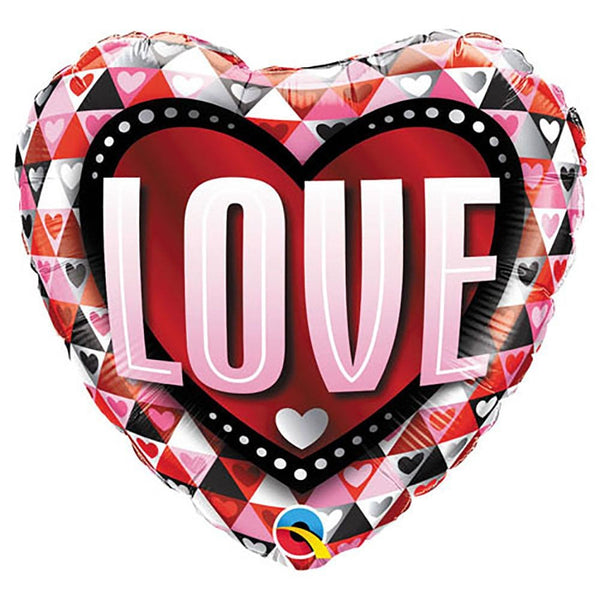 18 inch LOVE TRIANGLES - LA Balloons