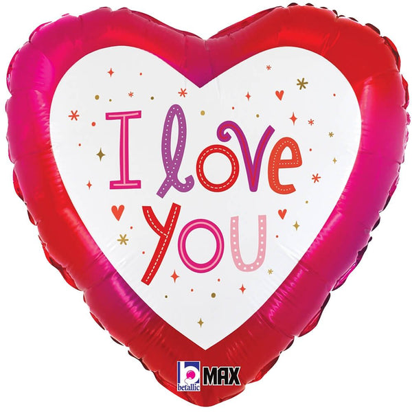 18 inch LOVE YOU SPARKLES - LA Balloons