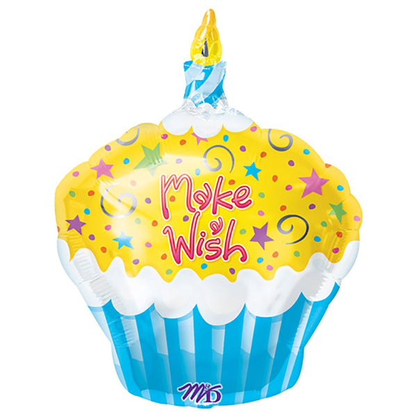 18 inch MAKE A WISH CUPCAKE - LA Balloons